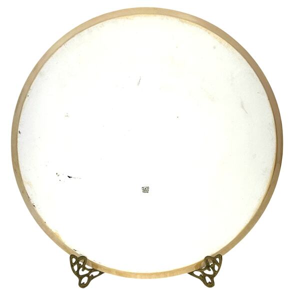 Antique T & V Tressemann & Vogt Limoges France Grapes Painted 13.5" Round Tray - Picture 8 of 9